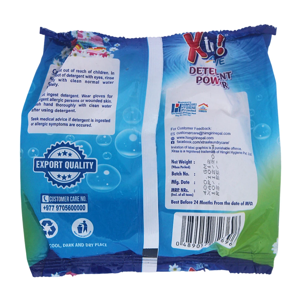 Product photo of Xtraa Active Detergent Powder (6 + 1 pack) - 400gm/pack