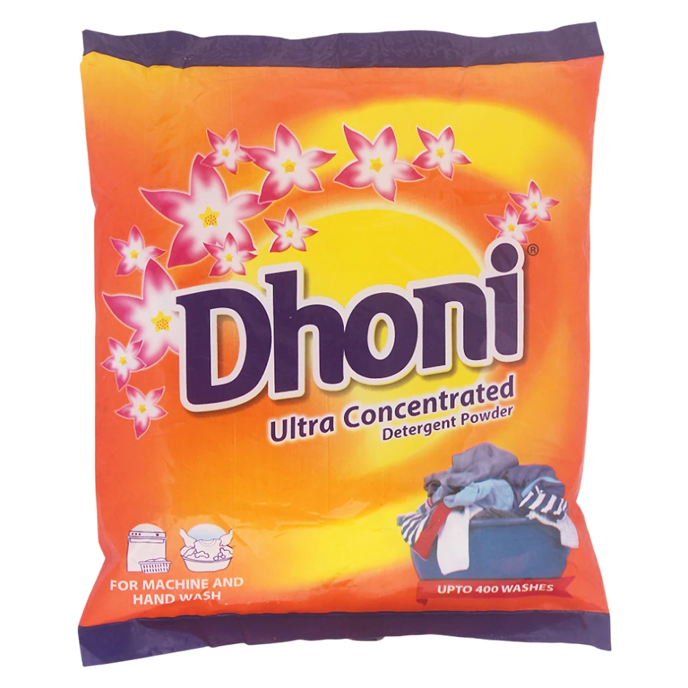 Product photo of Dhoni Combo Pack ( Laundry Soap, Powder, Herbal Dishwash, Aura Body Soap ) - 24pcs